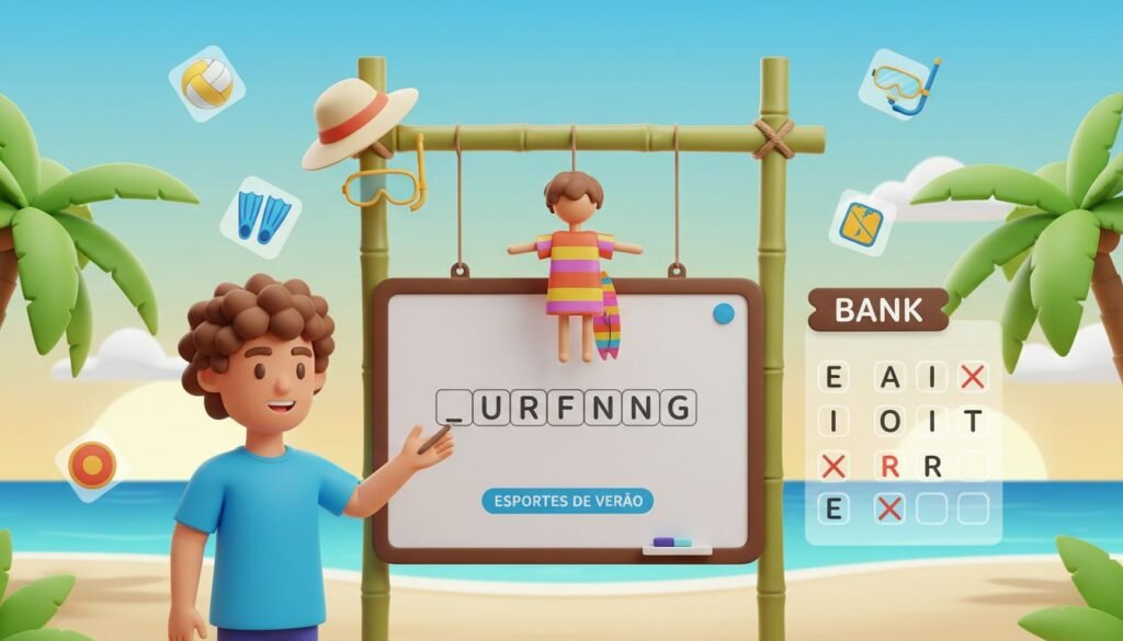 Como Criar Jogo da Forca de Esportes de Verão