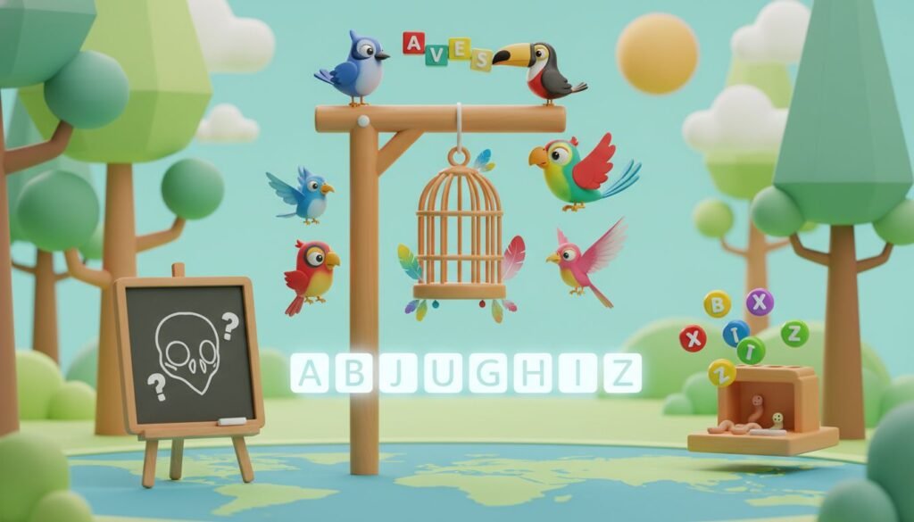 Jogo da Forca com Aves