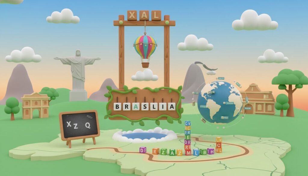 Jogo da Forca com Cidades Brasileiras Difícil