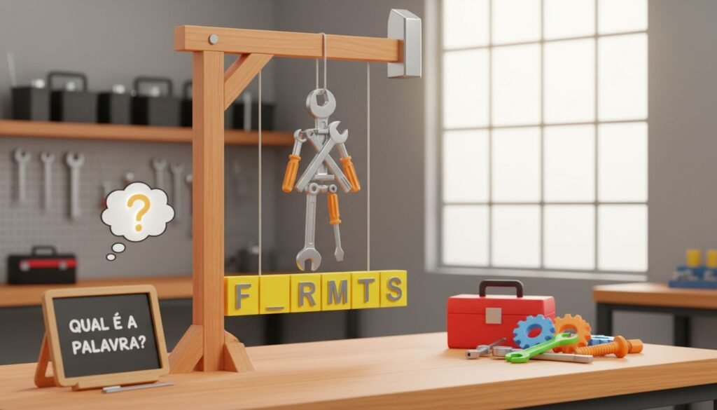 Jogo da Forca Com Ferramentas Para Oficina