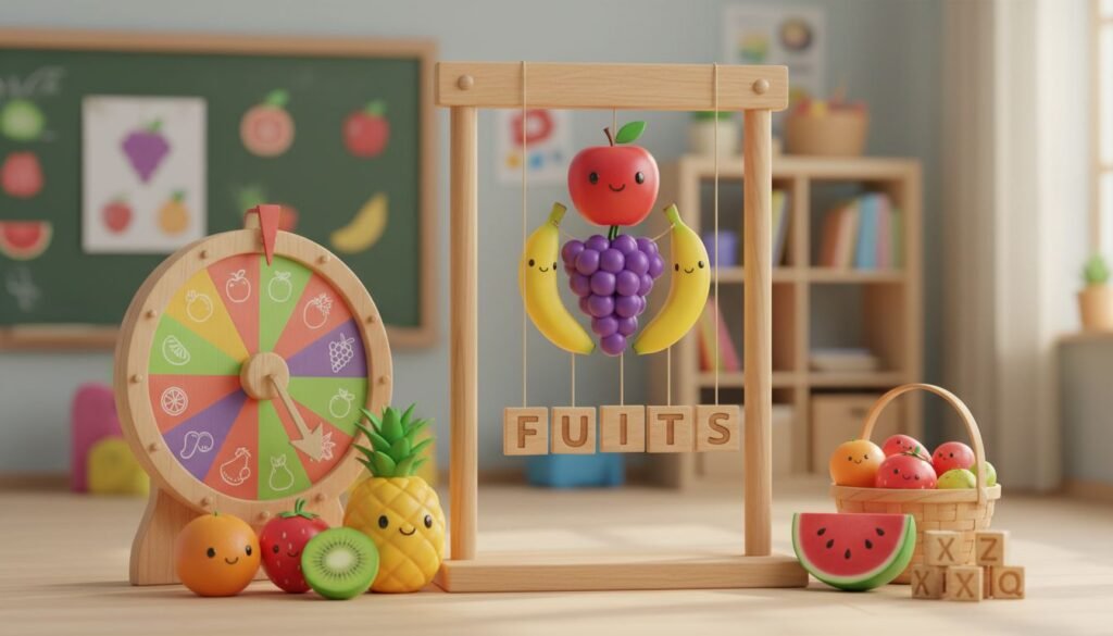 Jogo da Forca Com Temática Frutas