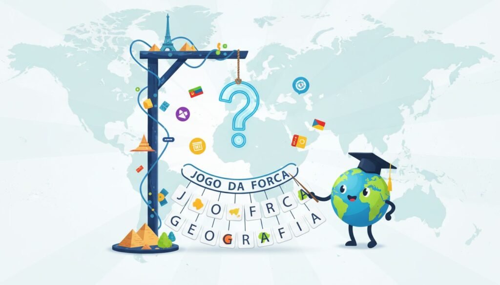 Jogo da Forca de Geografia
